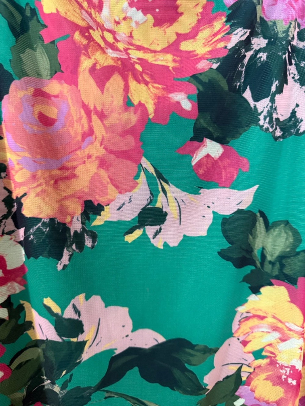 IMAN Global Chic Floral Mesh Midi Skirt L NWOT Lined Pull-On - Picture 14 of 16